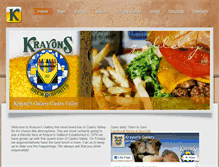 Tablet Screenshot of krayonsgallery.com